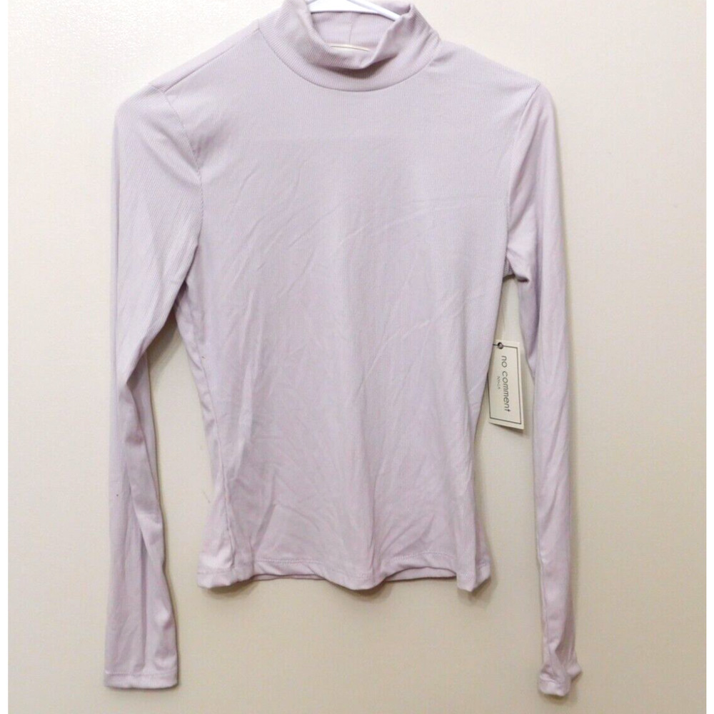 Jr564 No Comment NY-LA Long Sleeve Ribbed Juniors' Top S